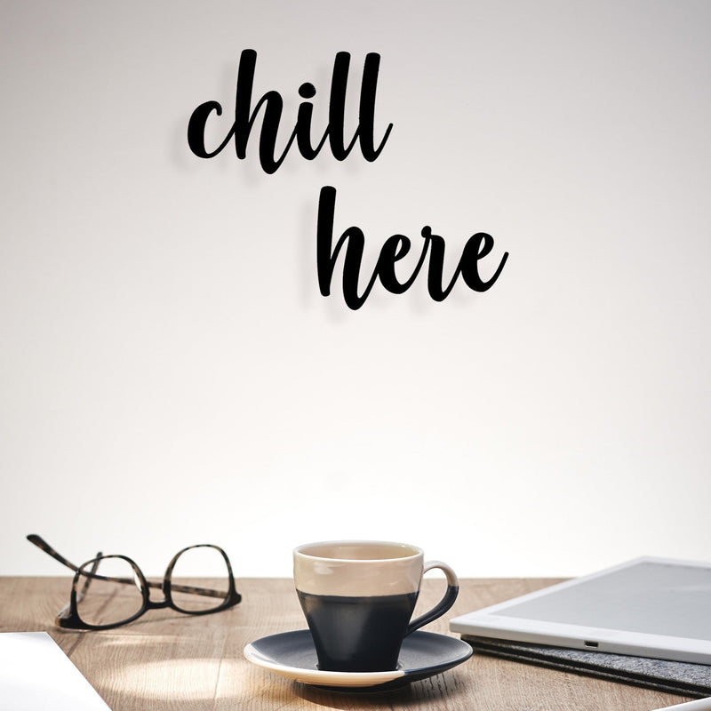 Chill here - Wooden Acrylic Wall Decor || Wall Hanging