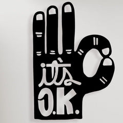 It's OK - Wooden Acrylic Wall Decor || Wall Hanging