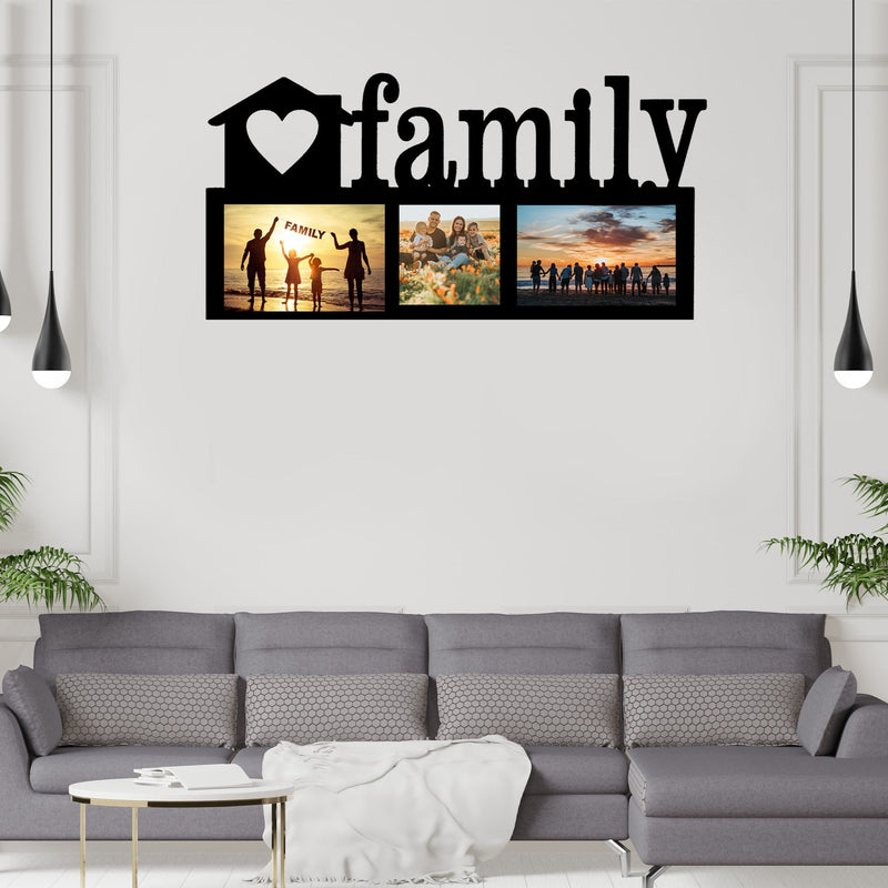 Family Photo Frame - Collage Wooden Acrylic Wall Decor || Wall Hanging