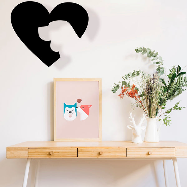 Dog Heart - Wooden Acrylic Wall Decor || Wall Hanging