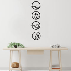 Life Elements - Wooden Acrylic Wall Decor || Wall Hanging
