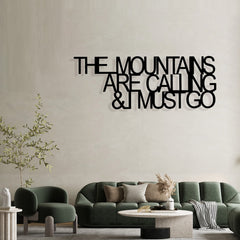 Mountains - Wooden Acrylic Wall Decor || Wall Hanging