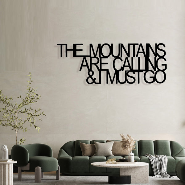 Mountains - Wooden Acrylic Wall Decor || Wall Hanging
