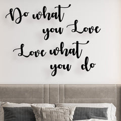 Do What you love - Wooden Acrylic Wall Decor || Wall Hanging