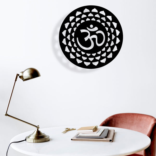 OM Rangoli - Wooden Acrylic Wall Decor || Wall Hanging