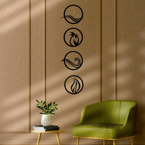 Life Elements - Wooden Acrylic Wall Decor || Wall Hanging