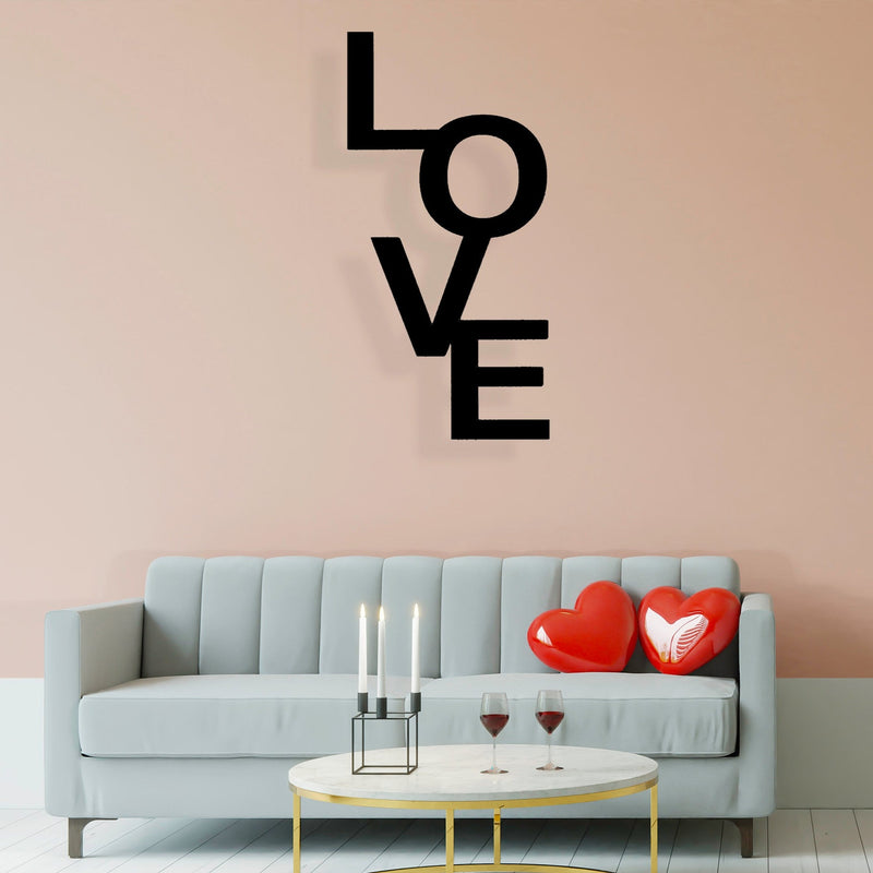 LOVE vertical - Wooden Acrylic Wall Decor || Wall Hanging