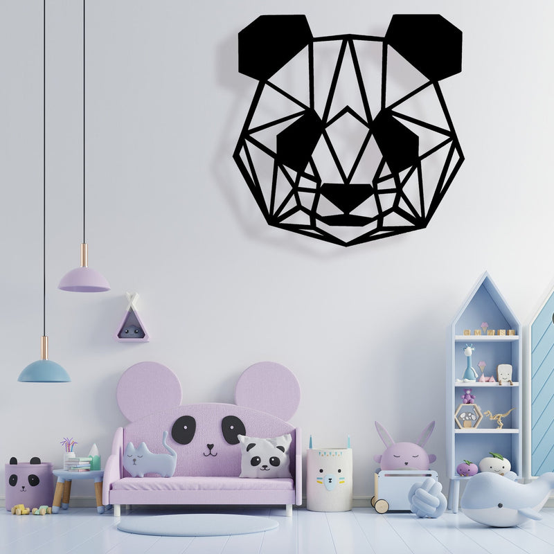 Panda Face - Wooden Acrylic Wall Decor || Wall Hanging