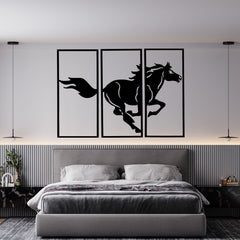 Running Horse - Wooden Acrylic Wall Decor || Wall Hanging
