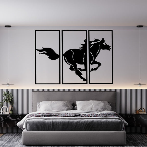 Running Horse - Wooden Acrylic Wall Decor || Wall Hanging