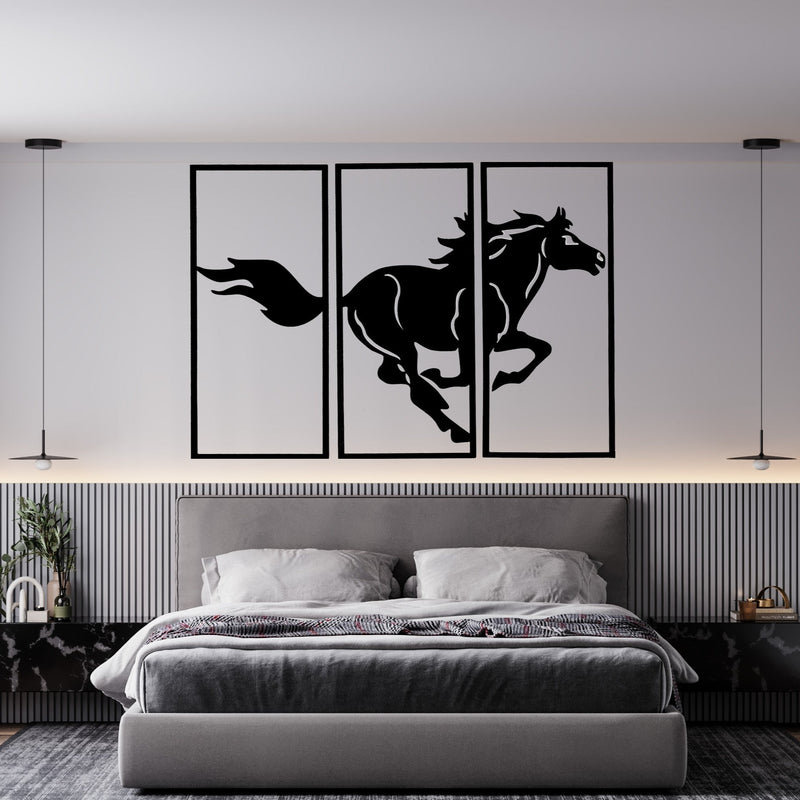 Running Horse - Wooden Acrylic Wall Decor || Wall Hanging