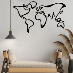 Scrumbled Map -Wooden Acrylic Wall Decor || Wall Hanging