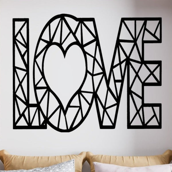 Love Heart - Wooden Acrylic Wall Decor || Wall Hanging