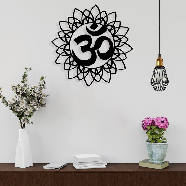 Om Mandala - Wooden Acrylic Wall Decor || Wall Hanging