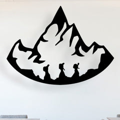 Hikers - Wooden Acrylic Wall Decor || Wall Hanging