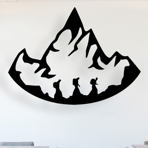 Hikers - Wooden Acrylic Wall Decor || Wall Hanging