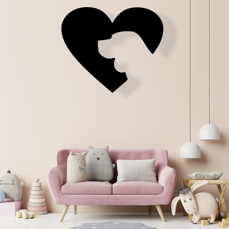Dog Heart - Wooden Acrylic Wall Decor || Wall Hanging