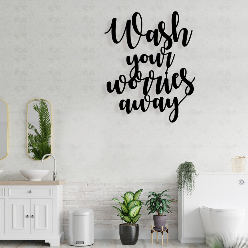 Wash Worries - Wooden Acrylic Wall Decor || Wall Hanging