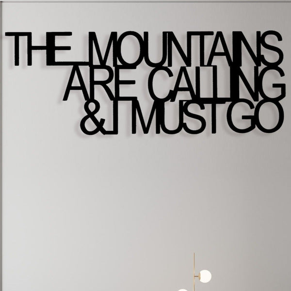 Mountains - Wooden Acrylic Wall Decor || Wall Hanging