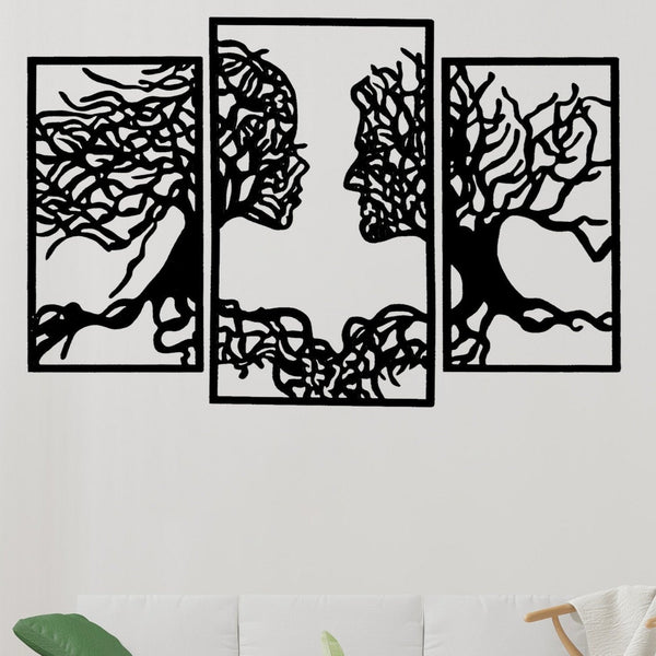 Face of Roots - Wooden Acrylic Wall Decor || Wall Hanging