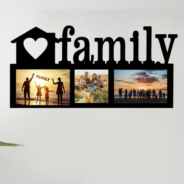 Family Photo Frame - Collage Wooden Acrylic Wall Decor || Wall Hanging