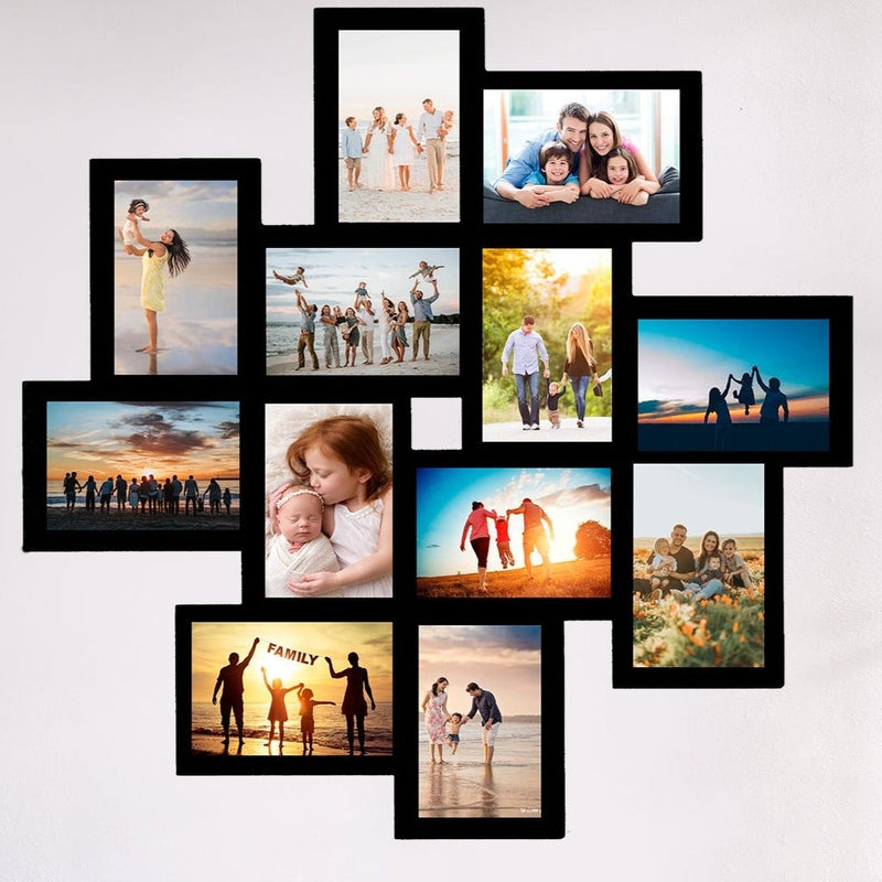 Scattered Photo Frame - Collage Wooden Acrylic Wall Decor || Wall Hanging