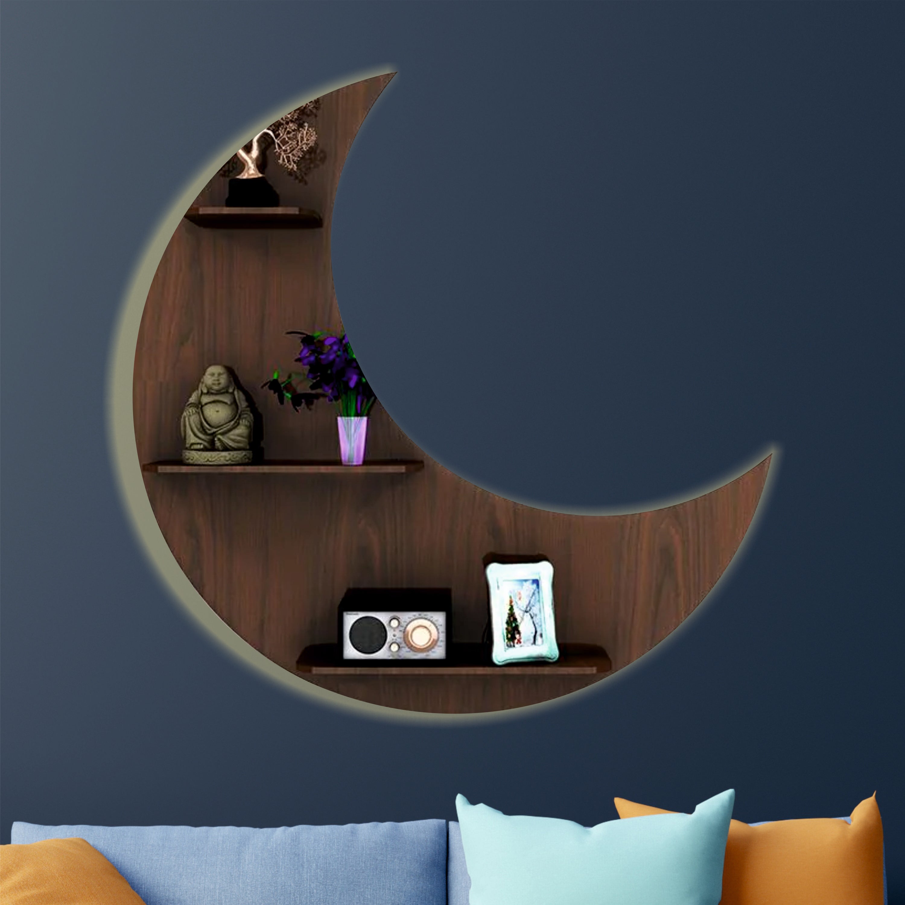 Crescent Moon (Backlit) - Shelf