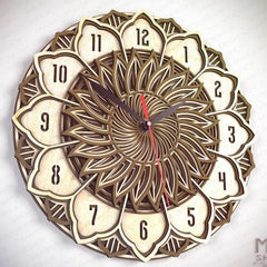 Swirl Mandala - Wall Clock