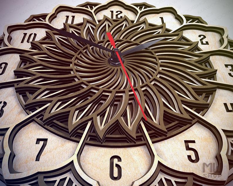 Swirl Mandala - Wall Clock
