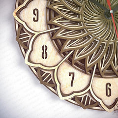 Swirl Mandala - Wall Clock
