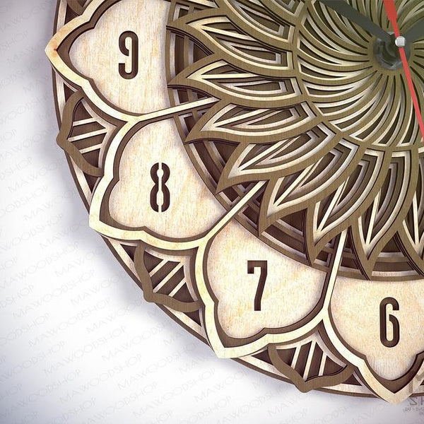 Swirl Mandala - Wall Clock