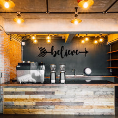 Believe Arrow - Wooden Acrylic Wall Decor || Wall Hanging