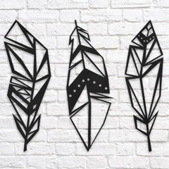 Feathers - Wooden Acrylic Wall Decor || Wall Hanging