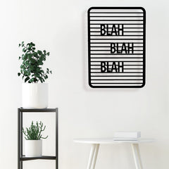 Blah Blah - Wooden Acrylic Wall Decor || Wall Hanging
