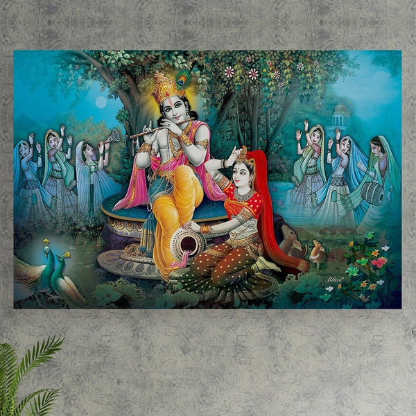 Radhe Krishna - Wall Painting