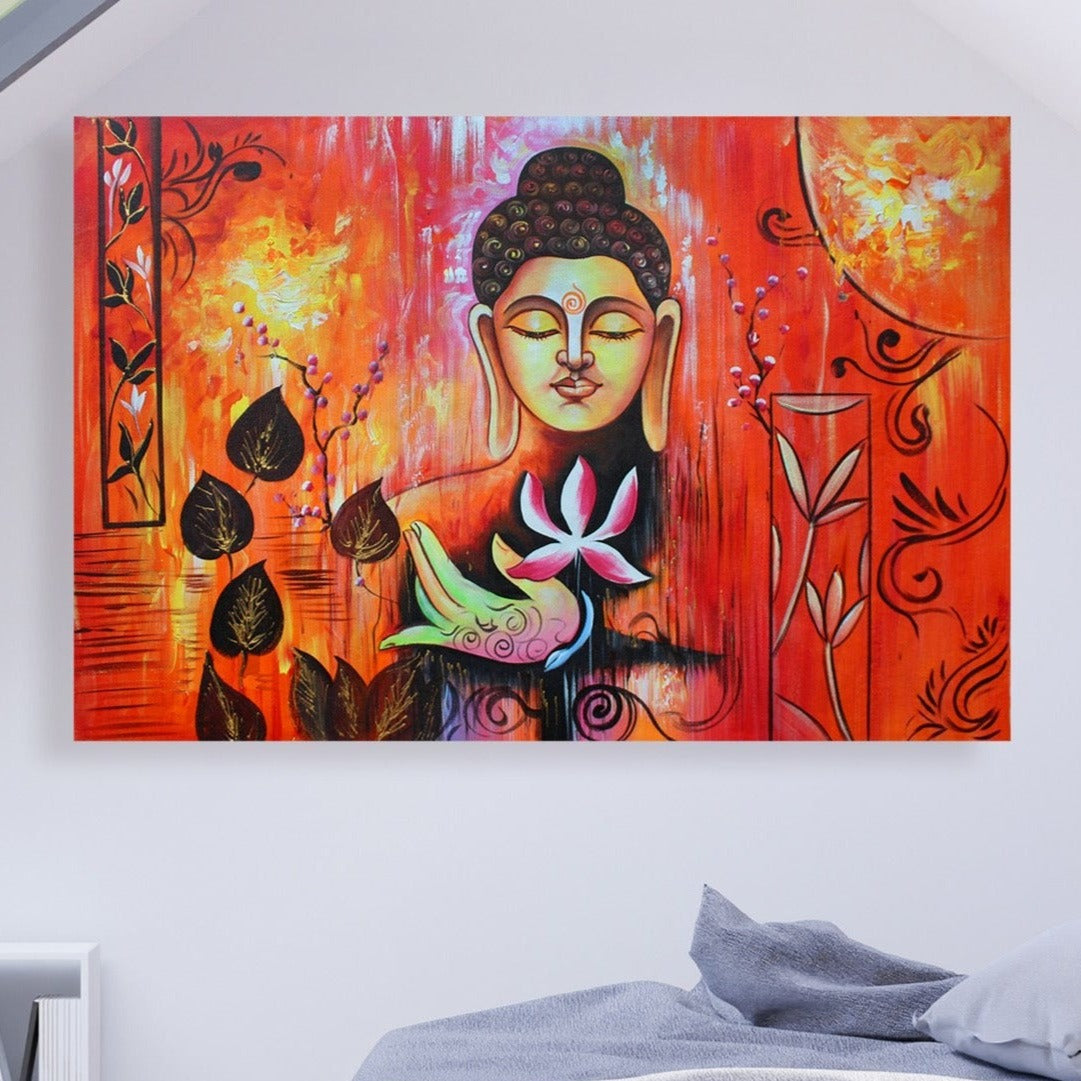 Divine Buddha - Wall Painting