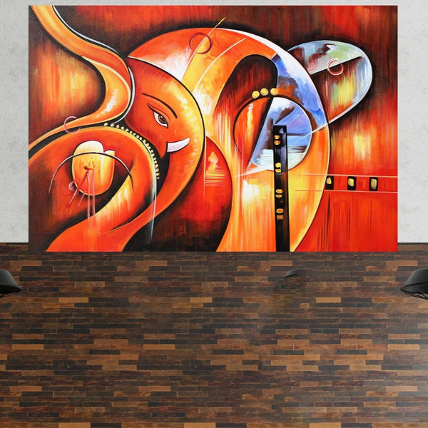 Divine Ganesha - Wall Painting