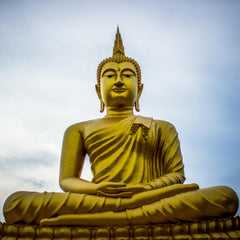 Golden Buddha - Wall Painting