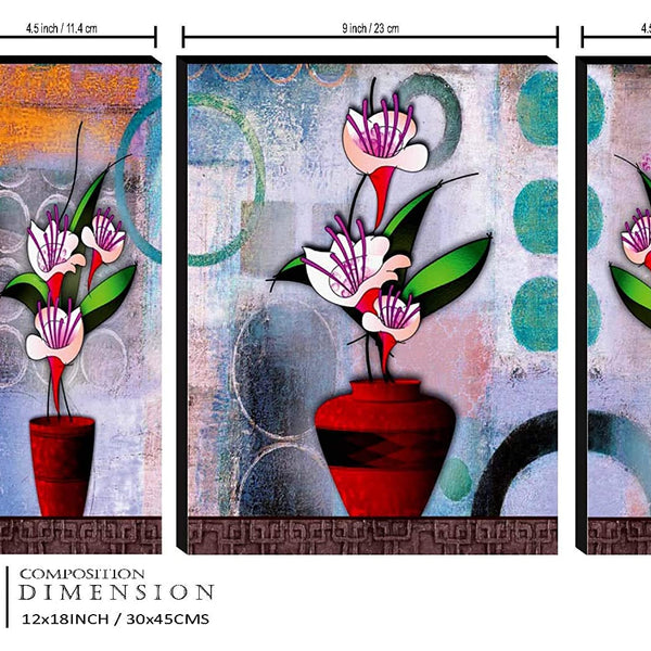Red Pot - Wall Painting