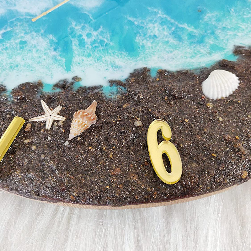 Beach Waves - Resin Wall Clock