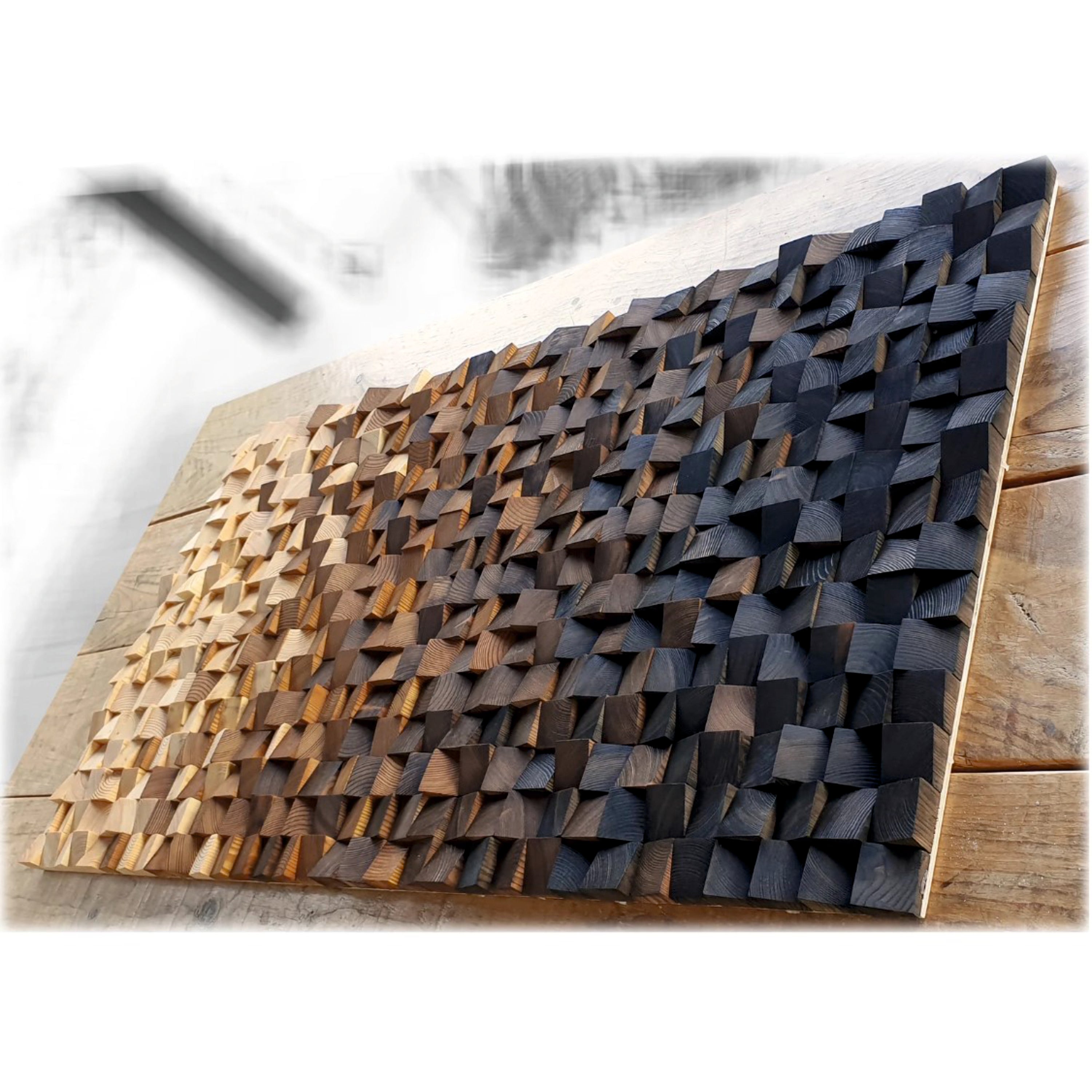Rustic Chips - Wooden Wall Art