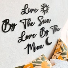 Sun & Moon - Wooden Acrylic Wall Decor || Wall Hanging