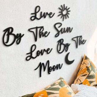 Sun & Moon - Wooden Acrylic Wall Decor || Wall Hanging
