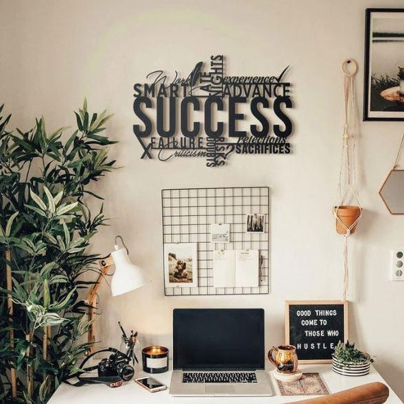 Success - Wooden Acrylic Wall Décor