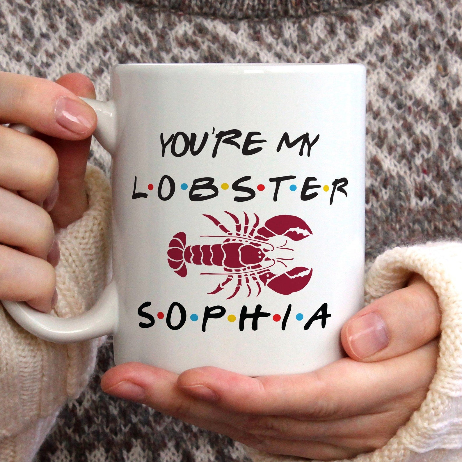Lobster Name - Personalized Mug (Set of 5 Piece)