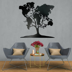 Map Tree - Wooden Acrylic Wall Decor || Wall Hanging