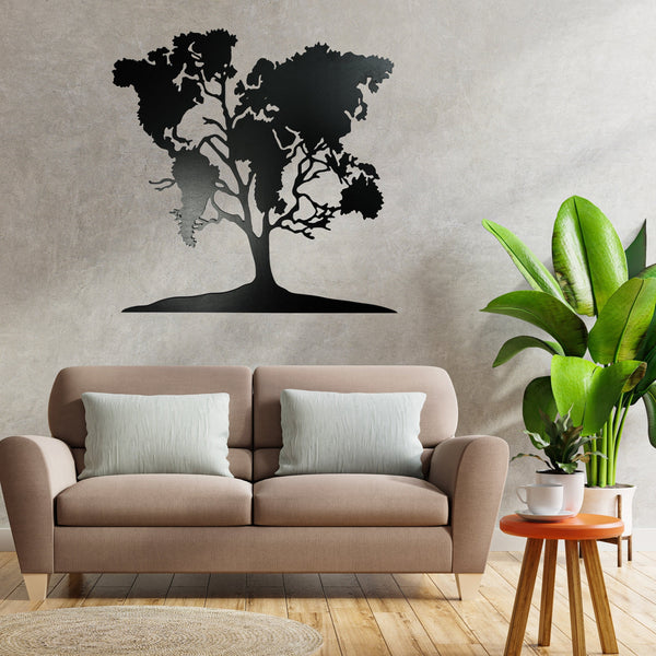 Map Tree - Wooden Acrylic Wall Decor || Wall Hanging